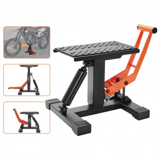 Comprar Gato para Moto Carga de 200 kg Altura de Elevación 25,5-46 cm Elevador Hidráulico con Sillines Antideslizantes Mesa Elevadora para Moto Elevación Rápida para Mantenimiento ATV Taller Garaje