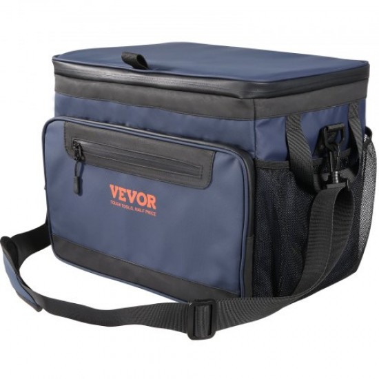 Comprar Bolsa Térmica 24 Latas Nevera Portátil Impermeable 31x23x24,5 cm Bolsa Nevera Oxford 600D PEVA con Cremallera Correa de Hombro Bolsa Nevera Lateral Blanda para Pícnic, Camping, Viajes, Playa