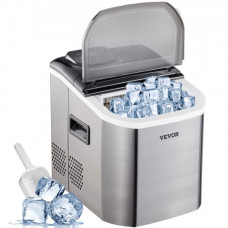 Fabricador De Hielo Máquina de Hielo Portátil 18kg/24h 24uds Para Cúbitos de Hielo Con Indicador Led