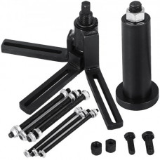 Herramienta de Instalación 30 x 10 x 13 cm, Separador del Cárter Maleta de Manivela para Motocicleta 3,5 kg, Herramienta de Extracción e Instalación de Rodamientos, Brazos Ajustables de 360 °