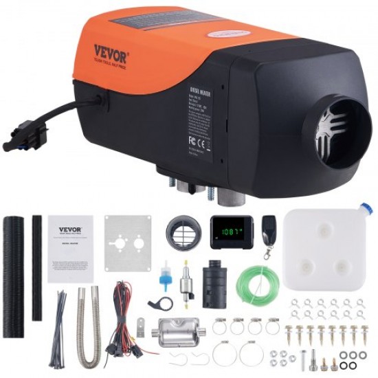 Comprar Aquecedor de carro diesel 12V 2kW 0,12-0,26 L/h Aquecedor de ar diesel 8-36 °C ajustável 10-15m² Controle LCD inteligente e controle remoto