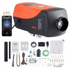 VEVOR Calentador Coche de Aire Diesel 12V 8kW Consumo 0,16-0,62 L/h Calefacción Estacionaria 8~36°C Ajustable 20-25m² Control Inteligente con Lcd