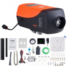 VEVOR Calentador Coche de Aire Diesel 12V 8kW Consumo 0,16-0,62 L/h Calefacción Estacionaria 8-36°C Ajustable 20-25m² Control Lcd Inteligente Mando a