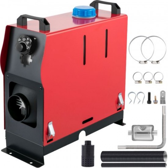 Comprar Calentador Coche de Aire Diesel 12V 8KW con Interruptor en Forma de Pata y 1 Salida de Aire Equipo de calentamiento para automóviles Calefación