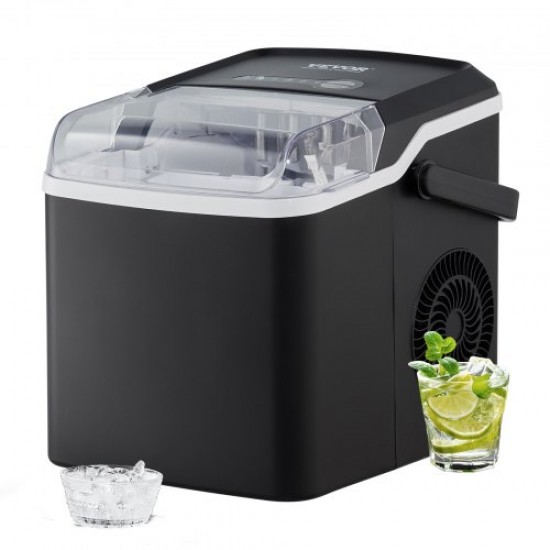 Buy Ice Machine Portable Countertop Ice Maker 12kg/24h 9 Ice Cubes in 7 Minutes Food Grade Ice Maker