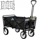 Comprar Carro Plegable de Transporte 83x44x25cm Carro de Playa Jardín Negro y Gris