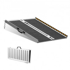 VEVOR Rampa para silla de ruedas, capacidad de 800 libras, rampa de umbral plegable portátil de aluminio antideslizante de 36 pulgadas para scooter, discapacitados, escalones, hogar, escaleras