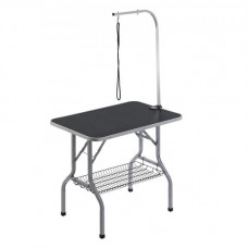 VEVOR Mesa Plegable de Aseo para Mascotas Mesa de 914,4x609,6 mm Mesa de Aseo para Perros Capacidad de Carga de 149,7 kg Mesa de Peluquería para Perros de Acero Inoxidable con 1 Pinza 2 Cuerdas 1 Asa