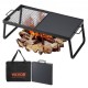 Koop Opvouwbare kampvuurgrill 57x28,5x23cm Draagbare stalen kampvuurgrill Kampvuurkookuitrusting met draagtas met poten Buitenkookgrill