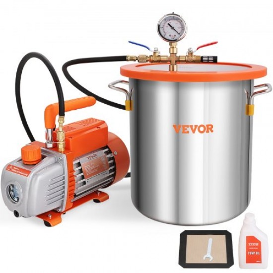 Koop Vacuümpomp 5 gallon vacuümkamerkit en 100 l/min pompvacuümontgassingskamerkit