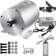 Motor Scooter Eléctrico, Eléctrico Motor sin Escobillas, 48V DC Scooter Eléctrico 1800W con Controlador, Pedal y Cargador, Kit Motor para Bicicleta Eléctrica, Llaves Gratis + Juego de Tornillos