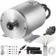 Kit de Motor sin Escobillas con Controlador 72 V 3000 W Motor Eléctrico CC 43 A 4900 RPM Alta Velocidad Kit de Conversión de Motor sin Escobillas 4,07 HP para Kart, Scooter, Bicicleta Eléctrica