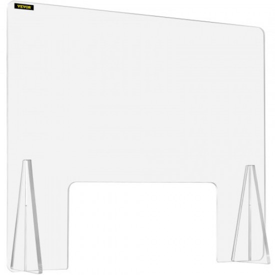 Comprar Protector de Pantalla Acrílica para Mostrador 60 x 76cm Protector contra Estornudos Ventana de Transacción de 20 x 44 cm 3,1 kg Protector de Pantalla Acrílica para Clínicas, Hoteles, Bancos