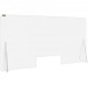 Buy Acrylic Counter Screen Shield, 60 x 120 cm Sneeze Guard, 11.5 x 35.6 cm Transaction Window Acrylic Screen Protector for Clinics, Hotels, Banks