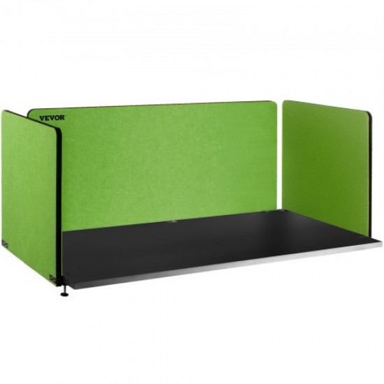 Comprar Painel de privacidade de escritório verde 152x61cm Painel divisor de mesa com 3 painéis Espessura 20mm Espessura adequada da mesa 10-35mm Painel de privacidade de mesa para salas de aula de escritórios