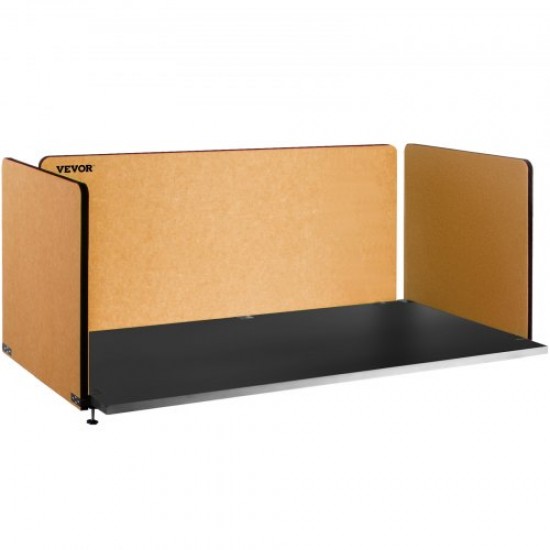 Buy Yellow Office Privacy Panel 152x61 cm 3 Panels Desk Divider Panel Thickness 20mm Suitable Desk Thickness 10-35mm Desk Privacy Panel for Office Classroom