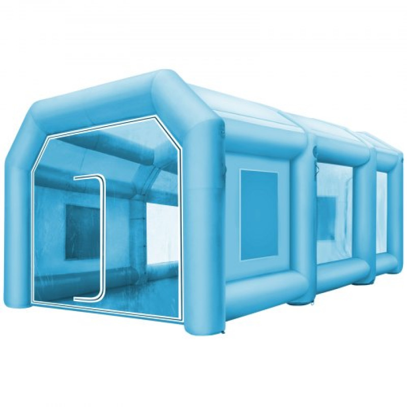 VEVOR  Cabina de Pintura Inflable 8 x 4 x 3 M Carpa Hinchable para Coche Tienda Inflable Cabina de Estacionamiento de Pintura Tienda Inflable de Campaña Cabina Inflable para Pintar el Coche