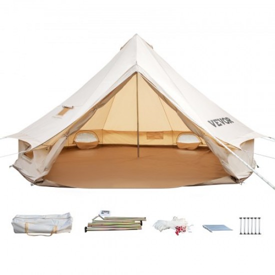 10-12 Personas 6M Tienda Yurta de Campaña Mongolia Impermeable Capacidad Grande para Viajes Camping Senderismo