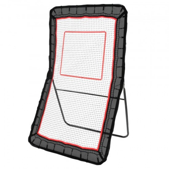 Comprar Red de Rebote 122x213 cm Rebotador de Fútbol Lacrosse Voleibol Tres Configuraciones de Ángulo Objetivo de Béisbol Softbol Marco de Acero para Entrenamiento en Solitario en Interiores Exteriores