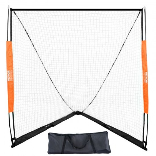 Comprar Portería de Lacrosse Portátil Jaula de Lacrosse de 1,8x2,1x1,8m con Red y Conveniente Bolsa de Transporte Equipos de Entrenamiento de Fácil Configuración en el Jardín del Patio Trasero Parque al