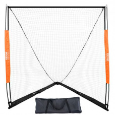 VEVOR Portería de Lacrosse Portátil Jaula de Lacrosse de 1,8x2,1x1,8m con Red y Conveniente Bolsa de Transporte Equipos de Entrenamiento de Fácil Configuración en el Jardín del Patio Trasero Parque al