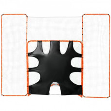 VEVOR Portería de Lacrosse 3 en 1 con Red de Espalda y Rebotador Jaula de Lacrosse 3,6x2,8m Equipos de Entrenamiento de Fácil Instalación en Patio Trasero, Jardín, Parque al Aire Libre para Jóvenes