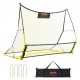 Buy Soccer Goal 183x130cm Football Rebounder Net 2 in 1 Iron Tube Sports Equipment with Portable Bag for Solo Training, Team Training, Passing, Volleyball