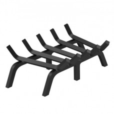 VEVOR Rejilla para leña para chimenea, 533 mm con 6 patas de soporte, barras de acero macizo con recubrimiento en polvo de 19 mm, estante para leña para chimenea interior y exterior