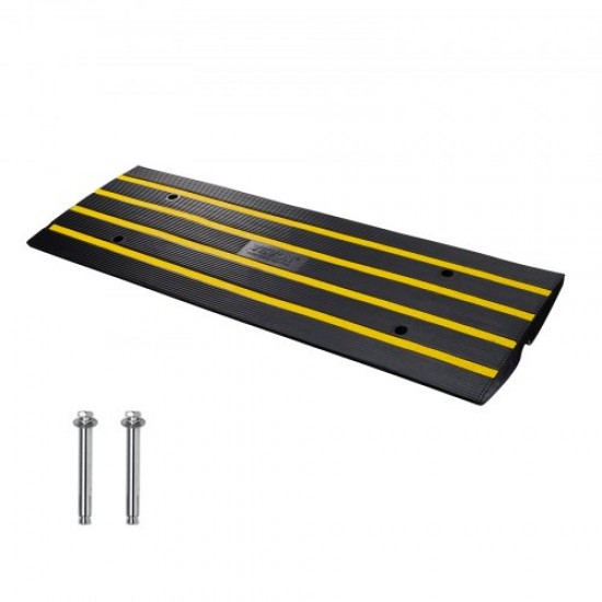 Comprar Rampa para silla de Ruedas Altura de 6,5cm Rampa de Goma Carga de 15 t Rampa antideslizante extensible para Silla de Ruedas para Muelle de carga