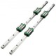 Comprar Guia linear da corrediça do eixo de 2 pces que carrega trilhos lineares rolamentos HSR20-1700mm trilho de rolamento linear com 4 blocos