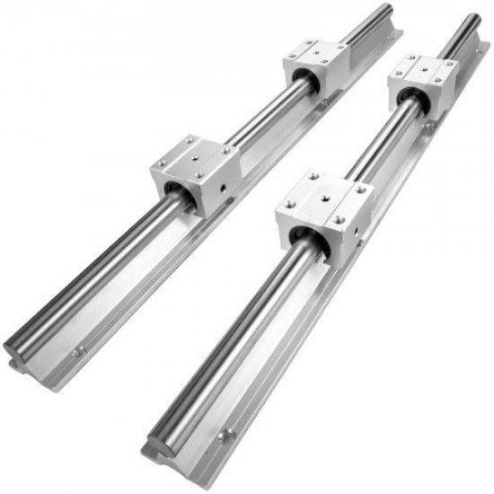 Buy Linear Guide 2 X 500mm SBR16 4PCS SBR16UU Block For Cnc Machines Suitable For DIY Routers Mills And Lathes Widely