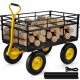 Koop Vouwwagen Stalen tuinwagen Transportkruiwagen Maximale belasting van 635 kg Strandwagen Gereedschapswagen voor de tuin