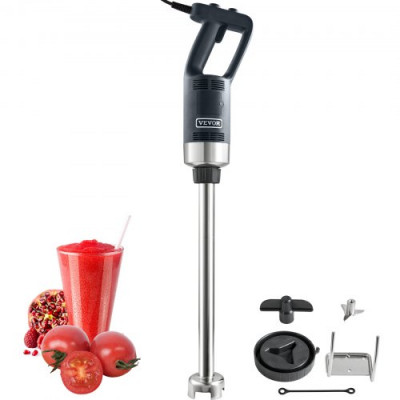 VEVOR Batidora de Mano 750 W 855 mm Licuadora de Inmersión Comercial de Alta Resistencia Velocidad Variable Hoja de Acero Inoxidable Batidora Portátil Versátil para Sopa Batido Puré Comida para Bebés