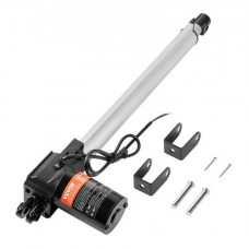 VEVOR Actuador lineal de 12 V, actuador de movimiento lineal de alta resistencia 350 mm 6000 N 5 mm/s con soporte de montaje y protección IP44 para puertas eléctricas, maquinaria industrial, barcos, c