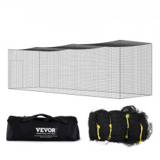 VEVOR Jaula de bateo de béisbol de 10,6 m, red de entrenamiento de bateo de softbol profesional, jaula de lanzamiento portátil con puerta y bolsa de transporte, red de PE cerrada resistente