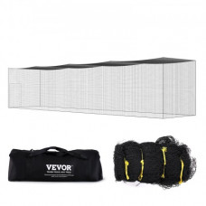 VEVOR Jaula de bateo de béisbol de 17,4 m, red de entrenamiento de bateo de softbol profesional, jaula de lanzamiento portátil con puerta y bolsa de transporte, red de PE cerrada resistente