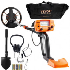 VEVOR Detector de Metales Adulto para Niños 20,3 cm Detector de Metales Profesional Ajustable Resistente al Agua Bobina IP68 Pantalla LCD Chip DSP Avanzado Ligero para Búsqueda de Monedas de Oro