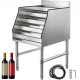 Buy Drinks Bottle Display Rack 457mm x 584mm x 838mm, Stainless Steel Bottle Rack with Foot Diameter 38mm, 5 Tier Liquor Bottle Display Unit