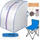 Comprar Olla de Sauna de Vapor, 28 x 32 x 38 pulgadas, Sauna Casera Cabina de Vapor Spa Personal, 220 V, Cabina de Sauna Portátil para Aumentar la Energía Corporal, Perder Peso y